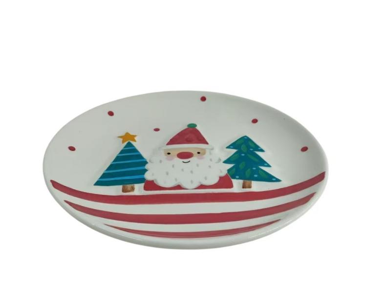 Temang Ceramic Dish Plate: Dinadala ang maligaya na kapaligiran sa iyong mesa