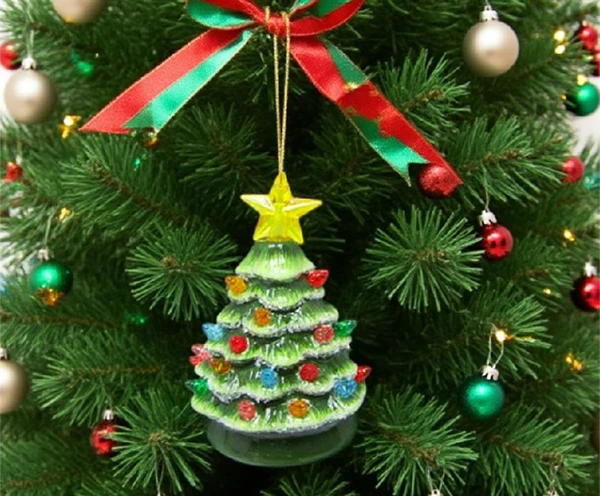 Anong uri ng mga burloloy ng puno ng Pasko ang maaaring sabay na matugunan ang dalawahang pangangailangan ng mga mamimili at nagtitingi sa kapaskuhan?