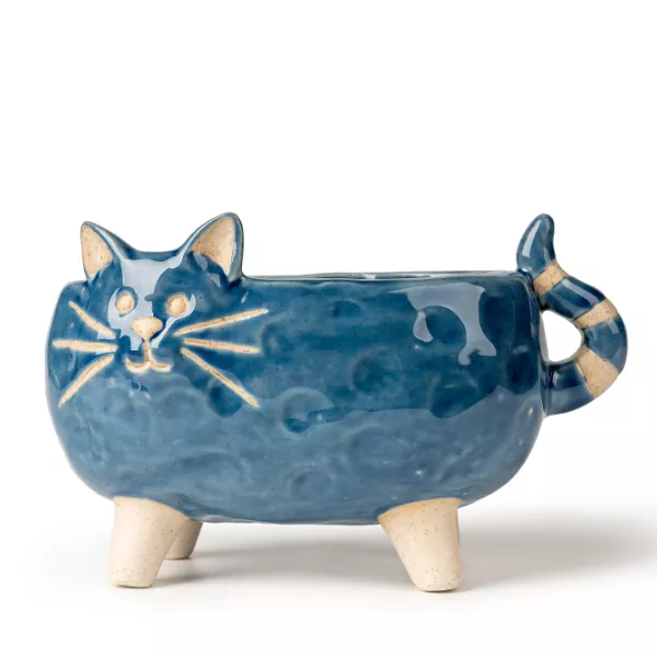 Mga Ceramic Candle holder na Hugis Pusa