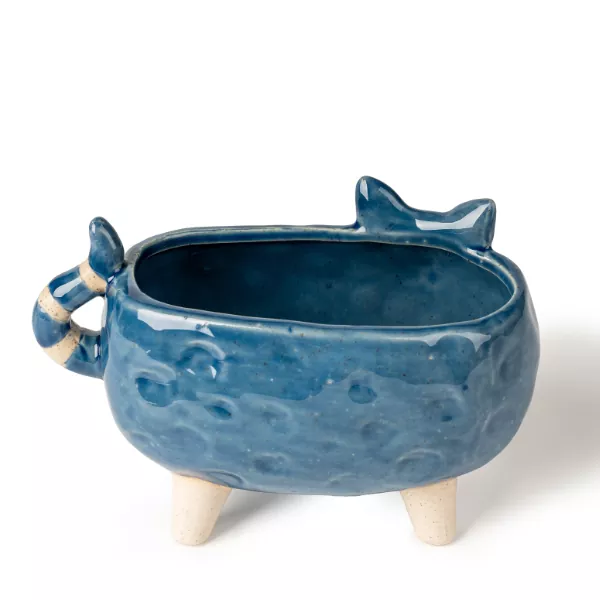 Mga Ceramic Candle holder na Hugis Pusa