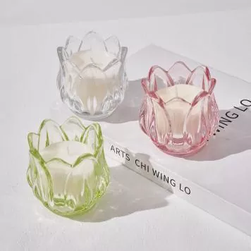 Kulay Tulip-Shaped Glass Candle