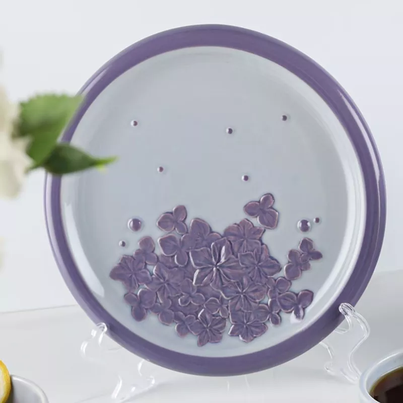 Dishwasher na Pininturahan ng Kamay na Ceramic Plate