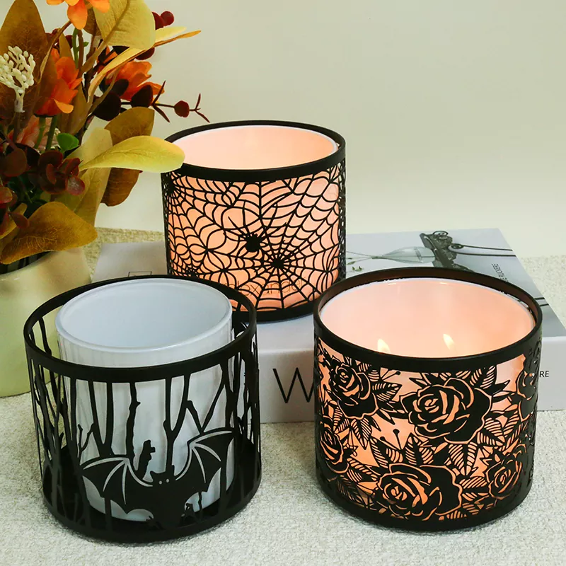 Metal Ceramic Candle Holders na may Temang Festival Metal Ceramic Candle Holders na may Temang Festival