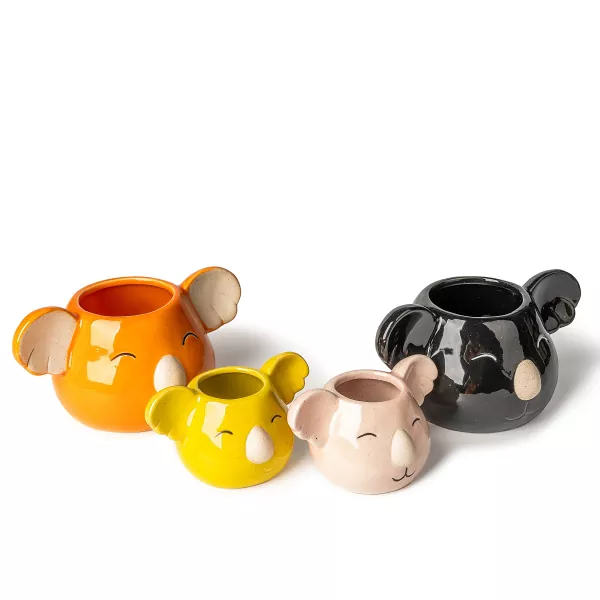 Mga Ceramic Candle Holders na hugis koala Mga Ceramic Candle Holders na hugis koala