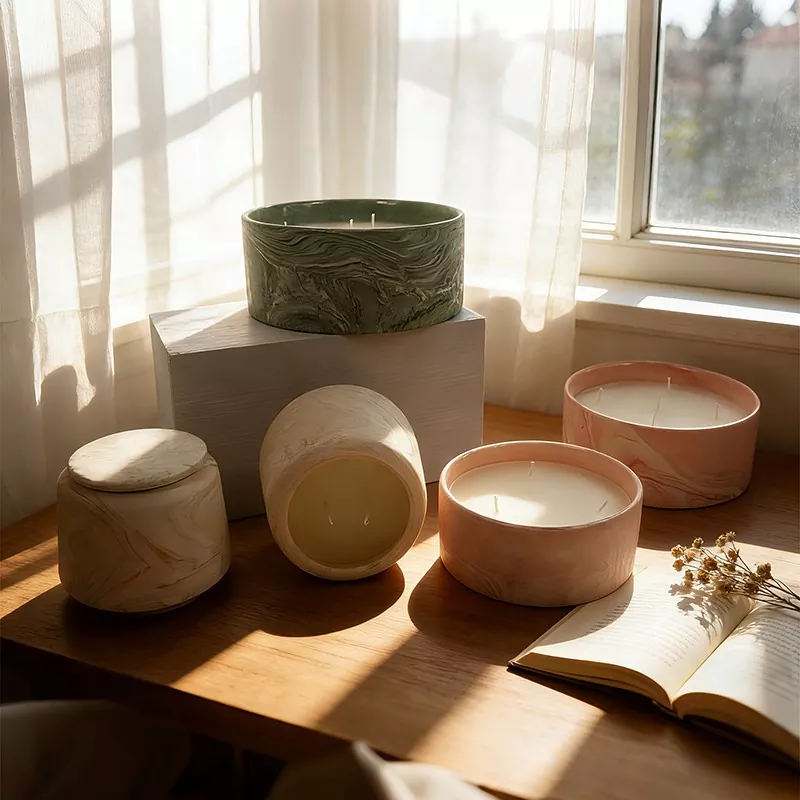 Modernong Marble Grain Candle Jar Modernong Marble Grain Candle Jar