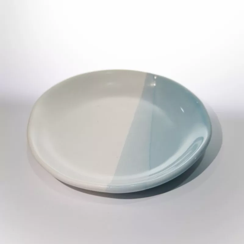 Modernong Two Tone Ceramic Round Plate