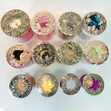 Universal Hollow Iron Candle Jar Cover